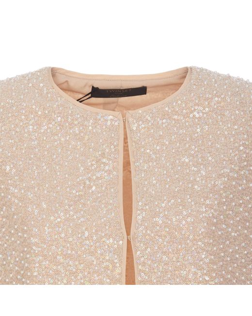 Twinset Natural Sequins Jacket
