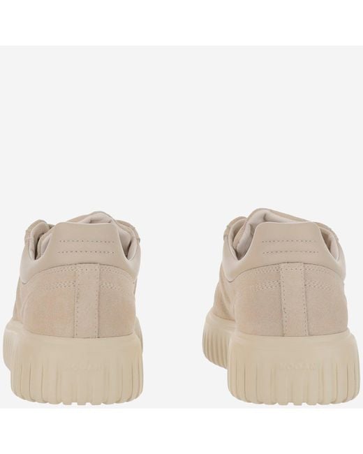 Hogan Brown H-Stripes Sneakers for men
