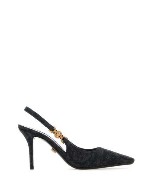 Versace Black Heeled Shoes