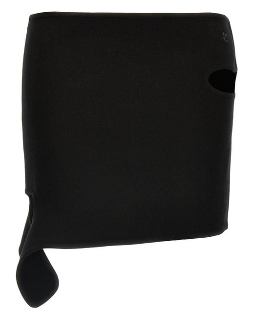 Courreges Black 'Loop Milano' Skirt