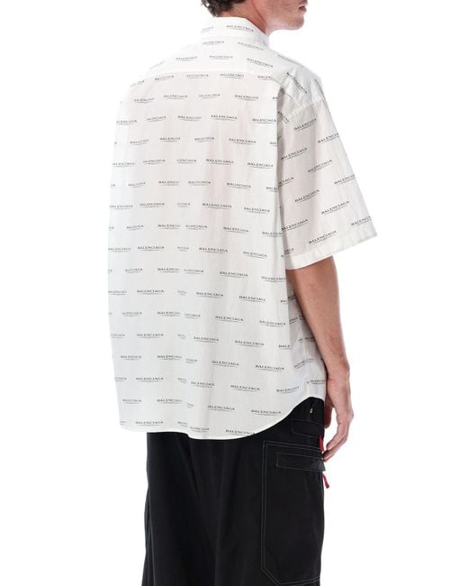 Balenciaga White Cocoon Shirt for men