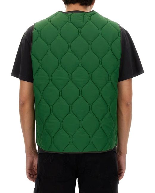 AWAKE NY Green Vests With Logo for men