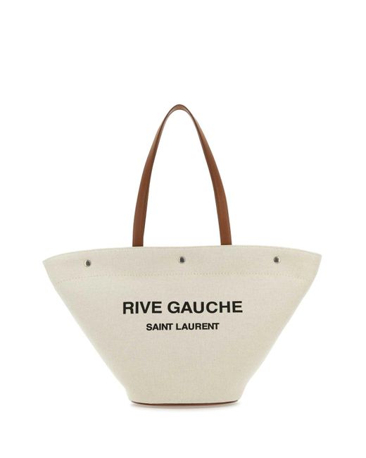 Saint Laurent Metallic Rive Gauche Tote Bag