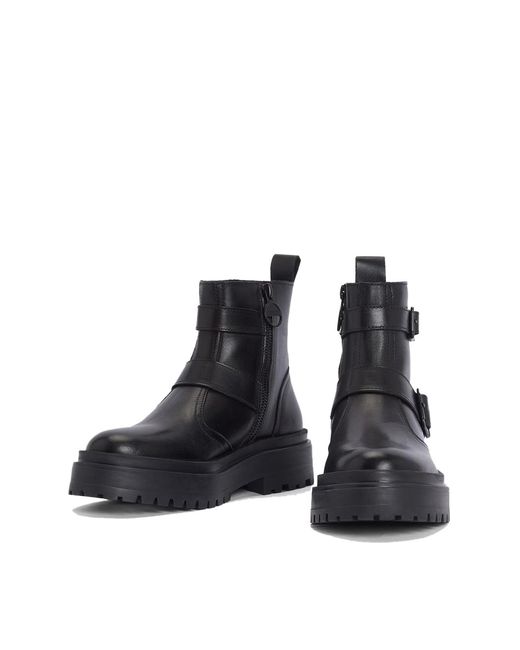 Barbour Black Tasmin Double-Buckle Chelsea Boots
