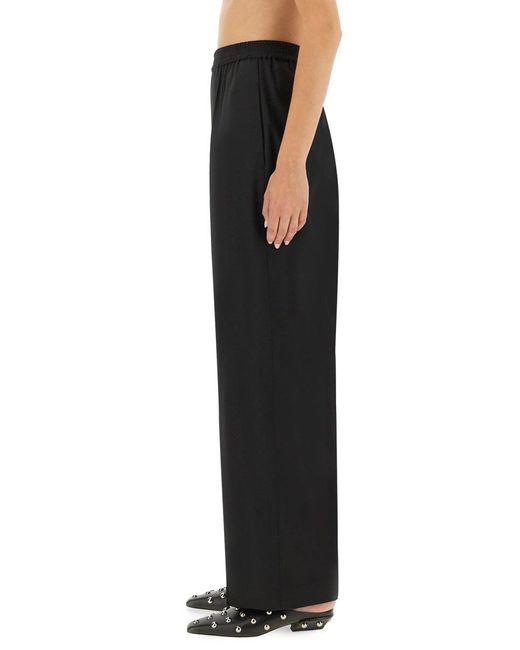 Fabiana Filippi Black Relaxed High-Waisted Wide-Leg Pants