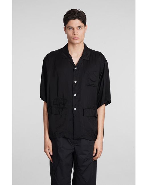 Undercover Shirt In Black Polyamide Polyester for men