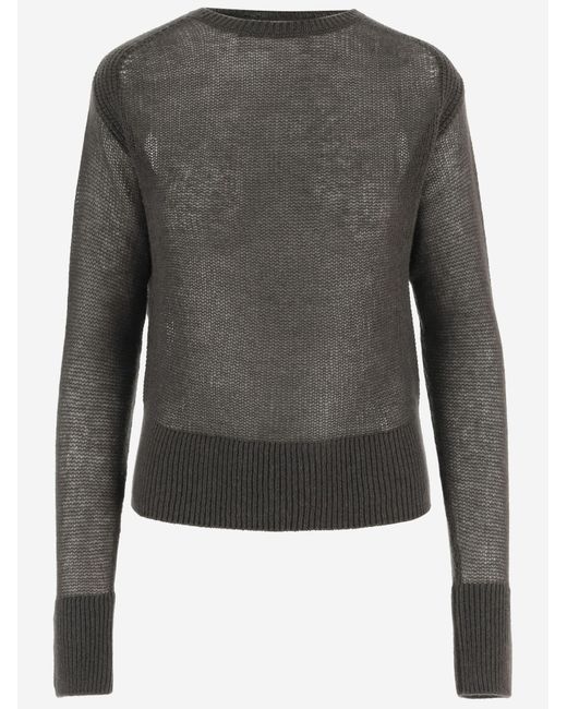Sa Su Phi Gray Cashmere Crew Neck Sweater