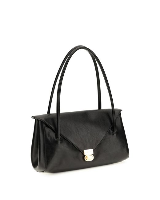 Marni Black Shoulder East West Calf Leather Bos Taurus Bags