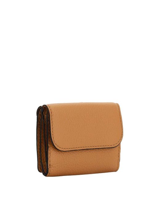 Chloé Natural Alphabet Tri-Fold Compact Wallet
