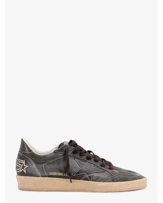 Golden Goose Deluxe Brand Multicolor Deluxe Brand Ballstar Used Effect Leather Sneakers for men