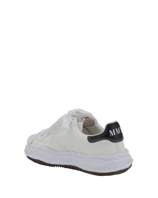 Maison Mihara Yasuhiro White Blakey Sneakers Upper: Cotton; Sole: Rubber