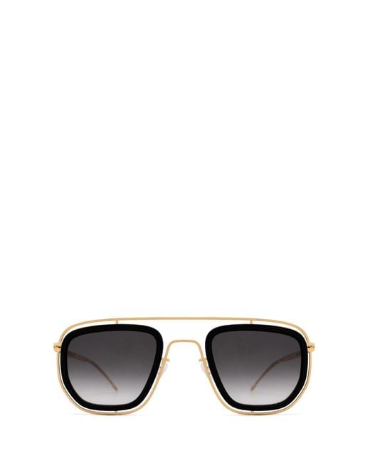 Mykita Ferlo Sun Mh7-pitch Black/glossy Gold Sunglasses