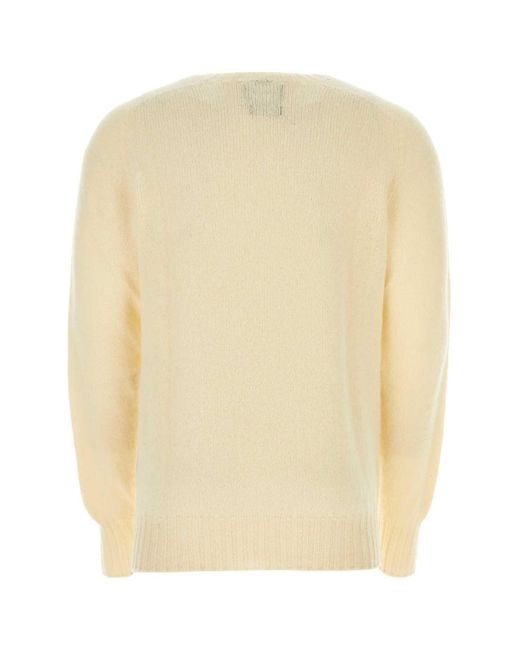 Howlin' By Morrison Natural Ivory Wool Birthofthecool Sweater for men