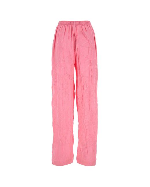 Balenciaga Pink Silk Pyjama Pant