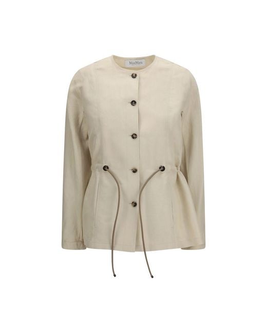 Max Mara Natural Beige Linen Full