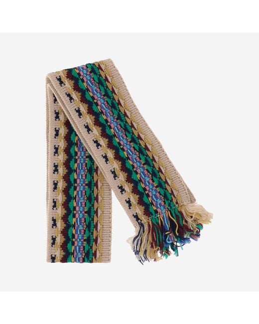 Dries Van Noten Green Scarf Wool