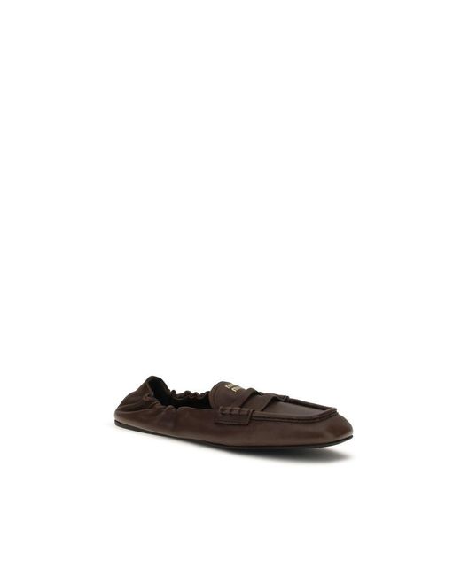 Miu Miu Black Brown Lamb Ovis Aries Aries Slip