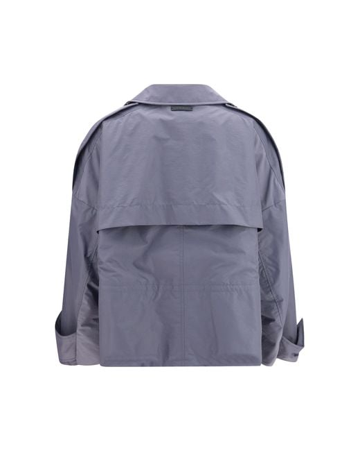 Marni Blue Nylon Jacket Dark Ash