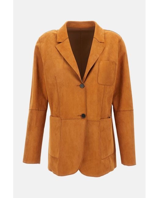 Desa Nineteenseventytwo Orange Jackets Leather