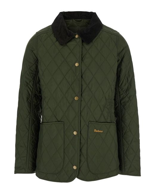 Barbour Green Quilted Jacket Coat