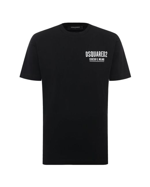 DSquared² Blue Ceresio 9 Cool Fit Logo T-Shirt Clothing Polo & T-Shirts for men