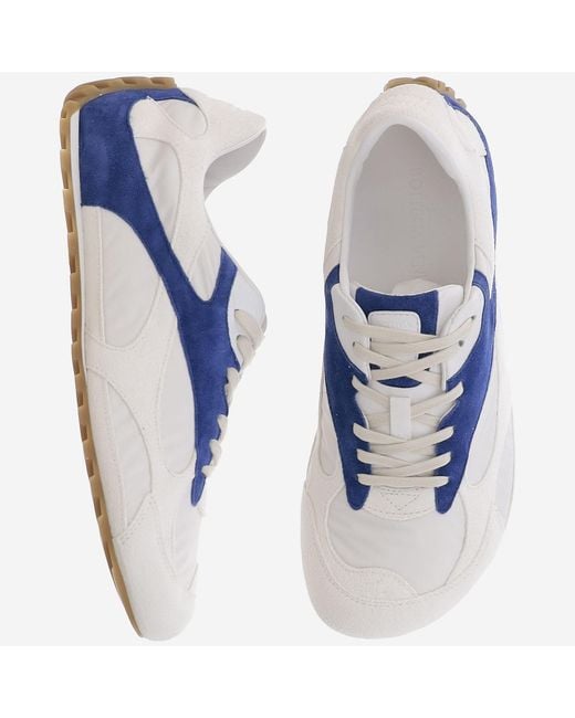 Bottega Veneta White Leather Sneakers Trainers for men