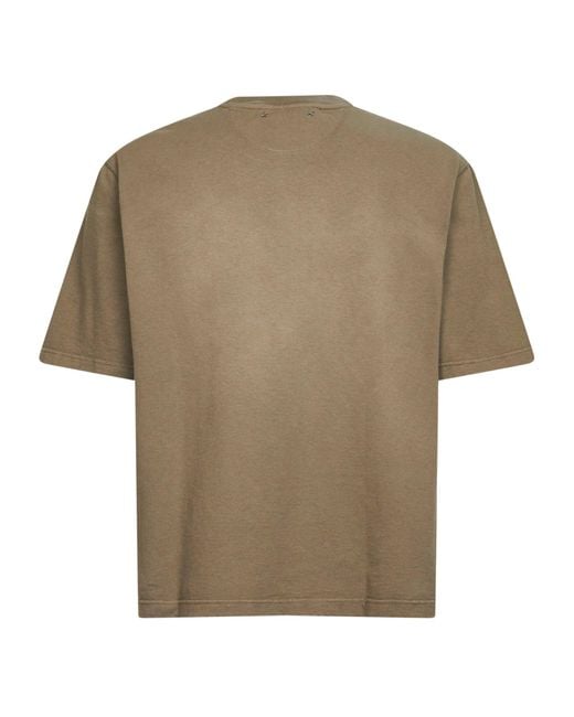Golden Goose Deluxe Brand Natural Bleached Cotton Jersey Journey T-Shirt for men