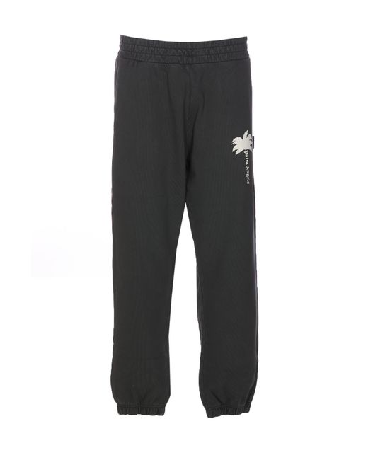 Palm Angels Black The Palm Track Pants for men