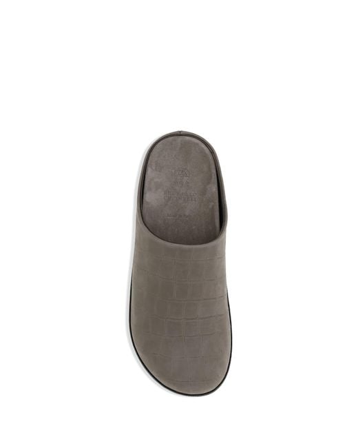 Brunello Cucinelli Brown Leather Mules