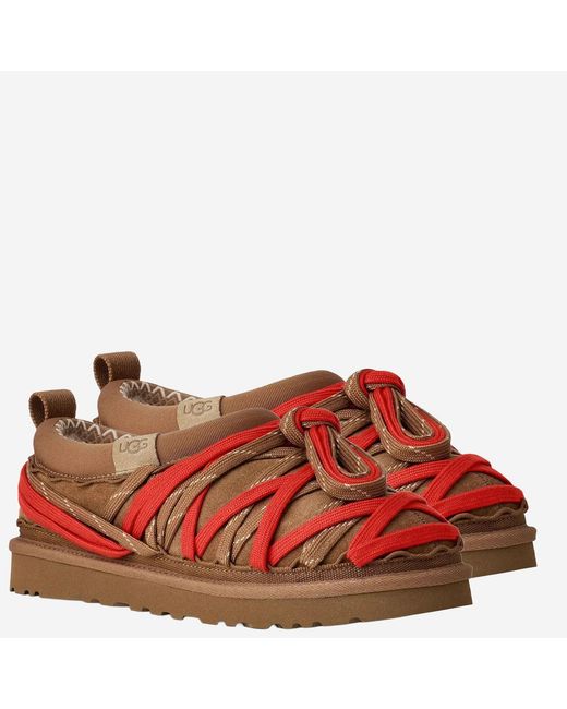 Ugg Red Lace Mules Suede Leather for men