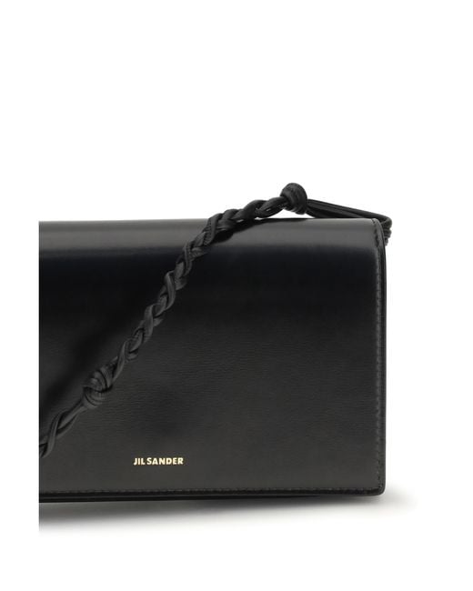 Jil Sander White Wallet Tangle Calf Leather & Purses