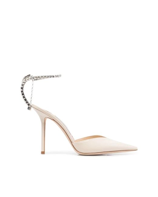 Jimmy Choo Patent Leather W/crystal Chain - Save 25% | Lyst UK