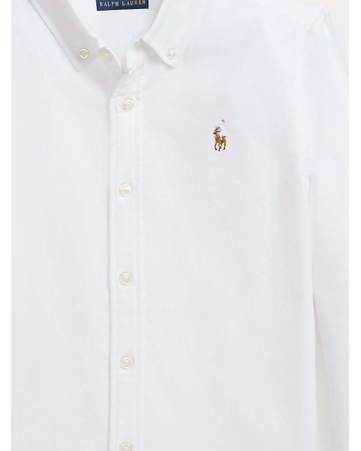 Polo Ralph Lauren White Cotton Shirt With Logo for men