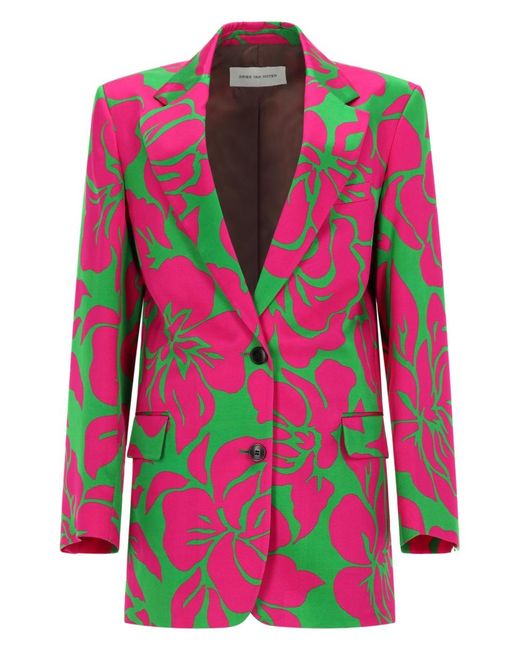 Dries Van Noten Pink Jacket Basti Viscose