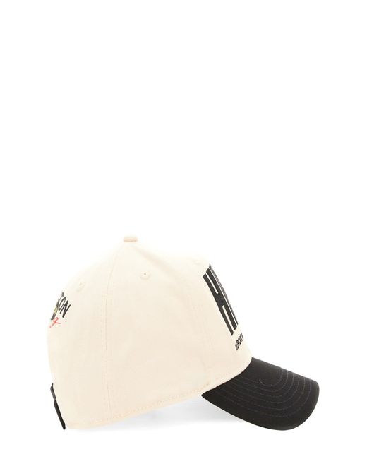 Heron Preston Black Baseball Hat With Logo Embroidery for men