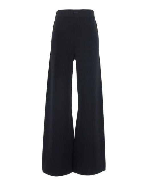 Max Mara Blue Pants Mxmfaida Viscose Trousers