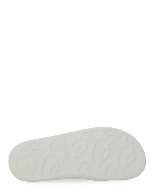 McQueen White Oversize Hybrid Sandal Thermoplastic Polyurethane