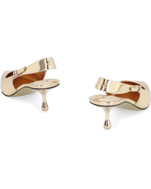 Jimmy Choo Natural Slingback Pumps Amel Cow Hide