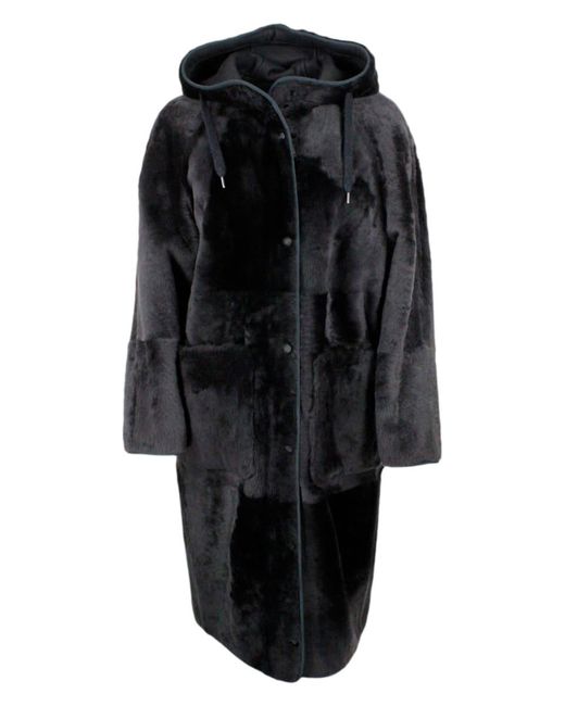 Brunello Cucinelli Black Reversible Coat