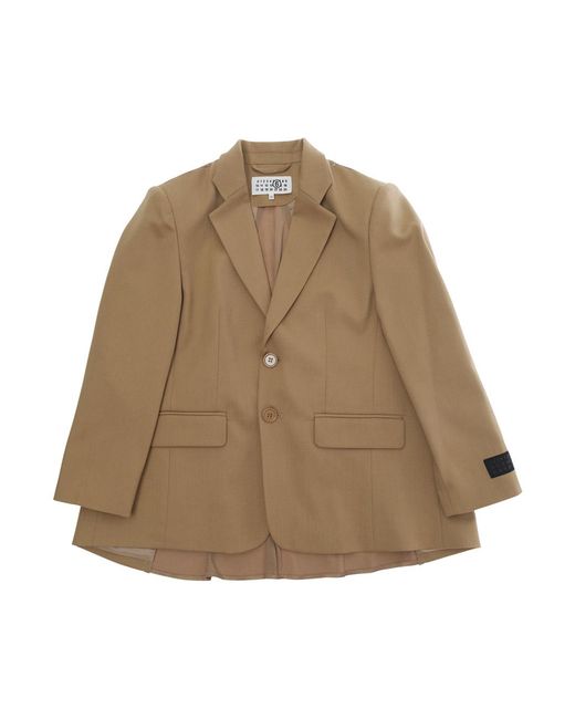 MM6 by Maison Margiela Natural Jacket Wool Blazers for men