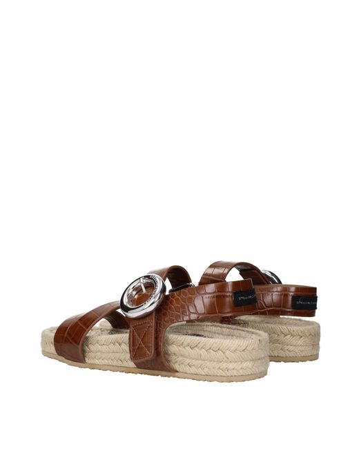 Stella McCartney Brown Stella Mc Cartney Gaia Sandals Eco Leather