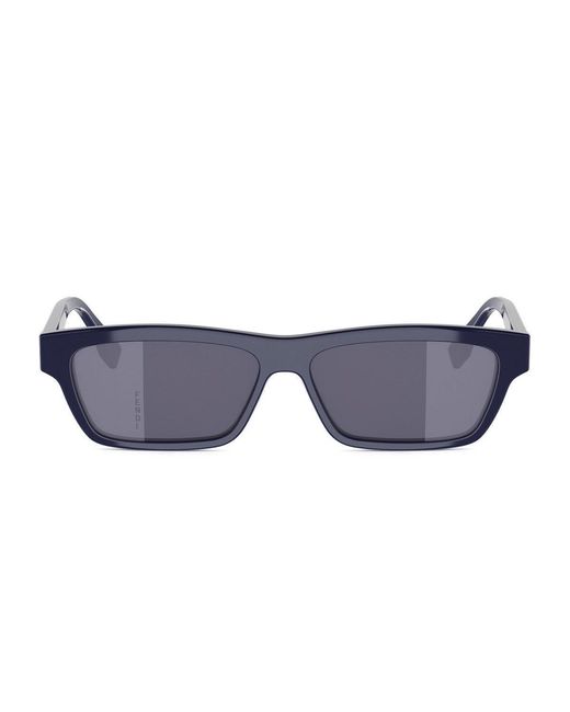 Fendi Blue Ff Squared Acetato Sunglasses for men