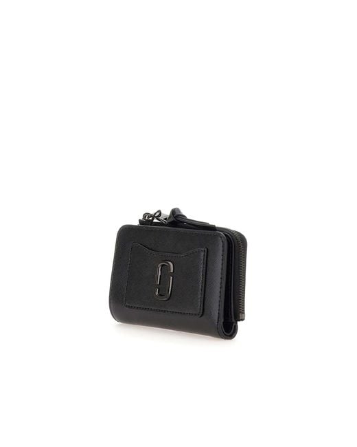 Marc Jacobs Black "the Sim Bifold" Leather Wallet