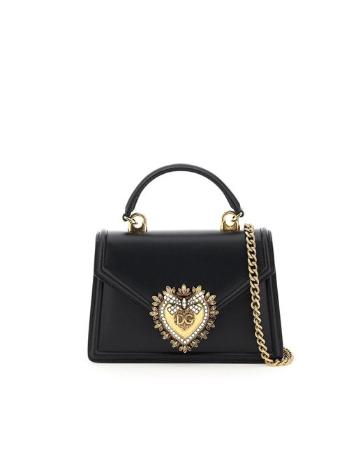 Dolce & Gabbana Black Small Devotion Bag