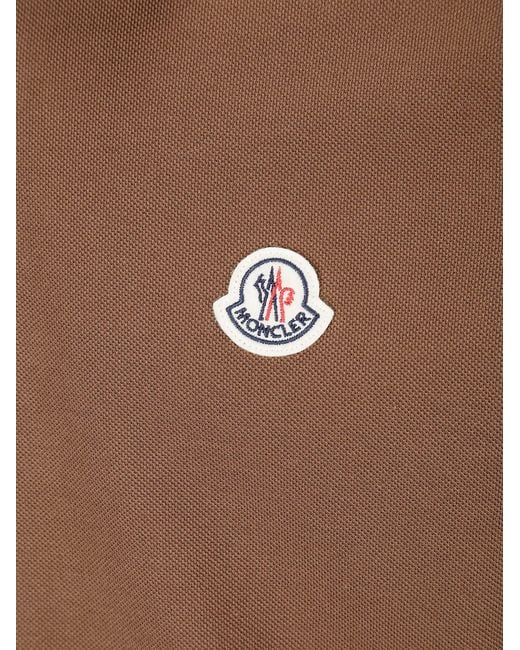 Moncler Brown Polo Shirt for men