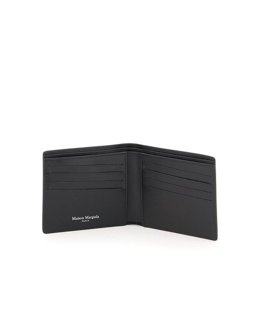 Maison Margiela Black Grained Leather Bi-fold Wallet