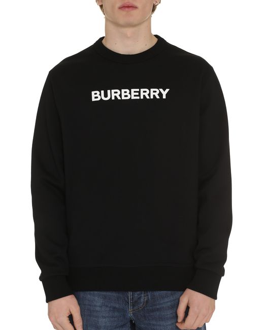 Burberry Black Cotton Crew-Neck Sweatshirt Sweatshirts for men
