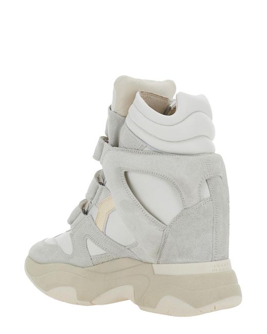 Isabel Marant White Sneakers Balskee-Gz Tech Fabric Trainers