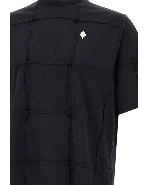Marcelo Burlon Black Cross Inside Out Cotton T-Shirt for men
