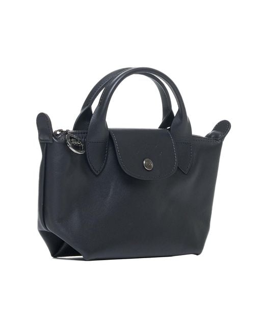 Longchamp Blue Xtra Xs Top Handle Bag